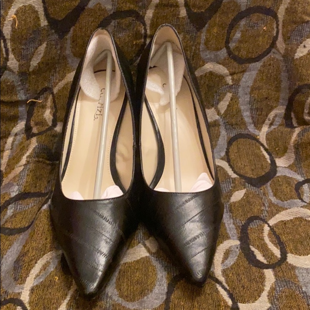 Cabrizi Women Black EEL Heels